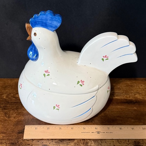 OTAGIRI Hand Crafted Chicken Hen Cookie Jar - Picture 3 of 9